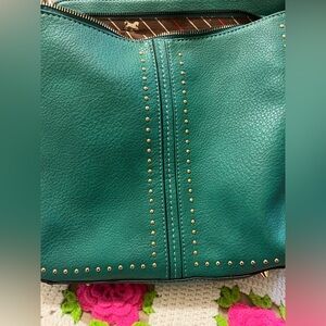 Teal Studded Women's Bag